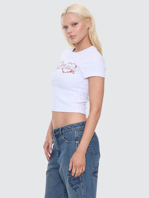 WORSHIP - Scratch Slim Fit Tee - White