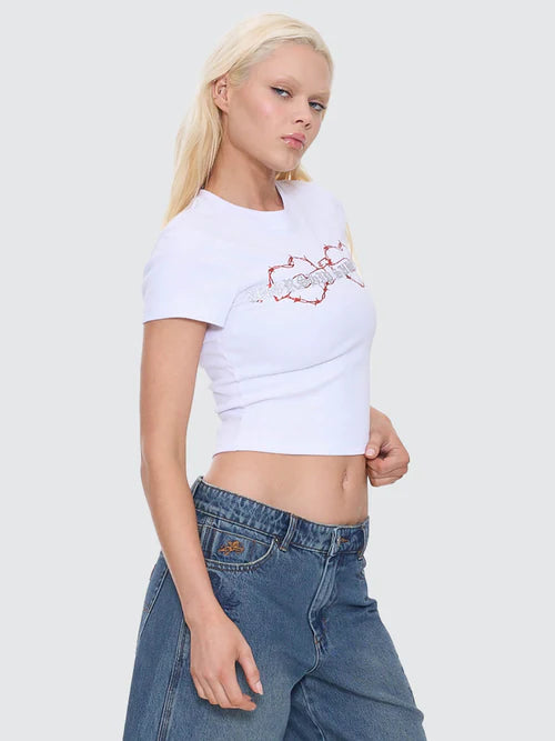 WORSHIP - Scratch Slim Fit Tee - White