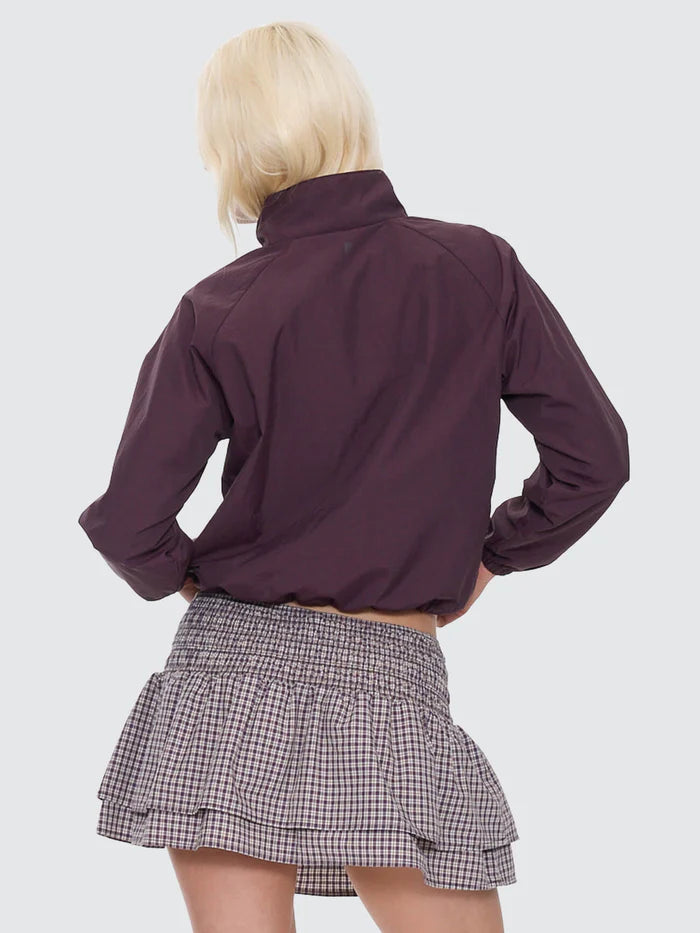 WORSHIP - Cheek Parachute Jacket - BLACKBERRY