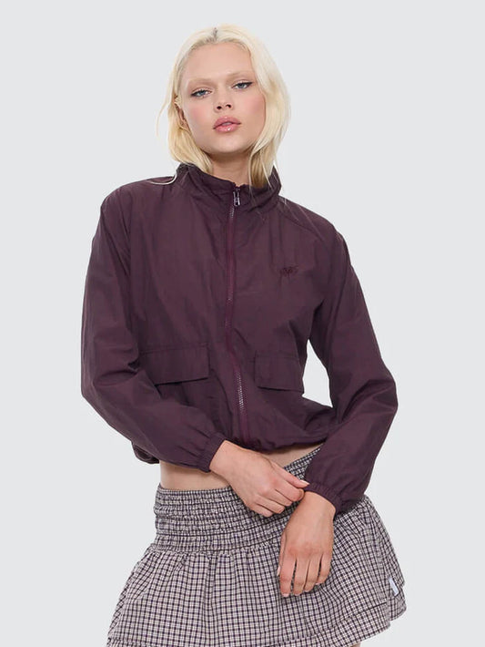 WORSHIP - Cheek Parachute Jacket - Blackberry