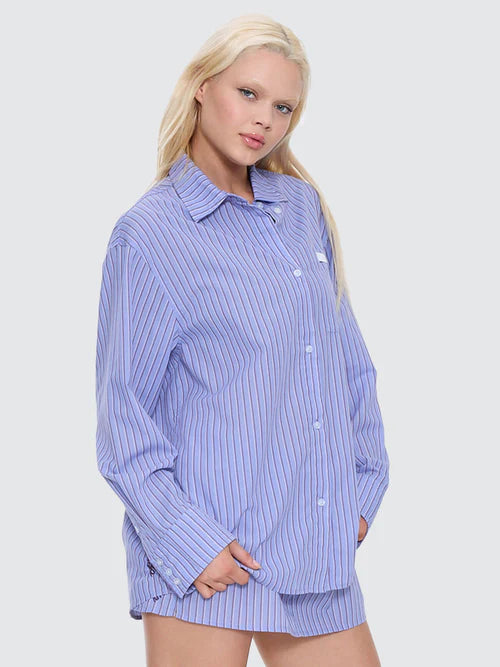 WORSHIP - Coed Oversized Long Sleeve Shirt - Purple Haze