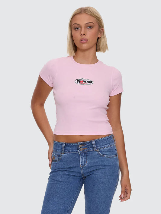 WORSHIP - Glazed And Confused Slim Fit Tee - QUARTZ