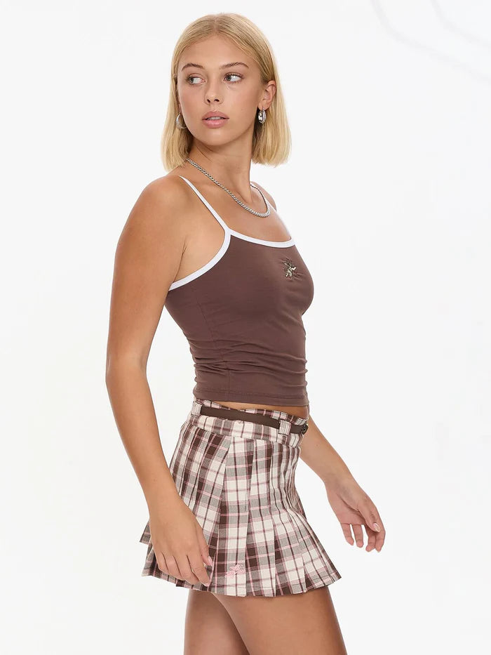 WORSHIP - Cherub 00's Singlet - Dark Choc