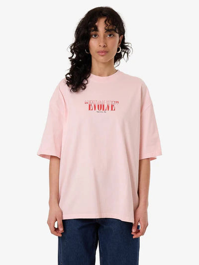 THRILLS - HIGHLY EVOLVED OVERSIZED TEE - BARELY PINK