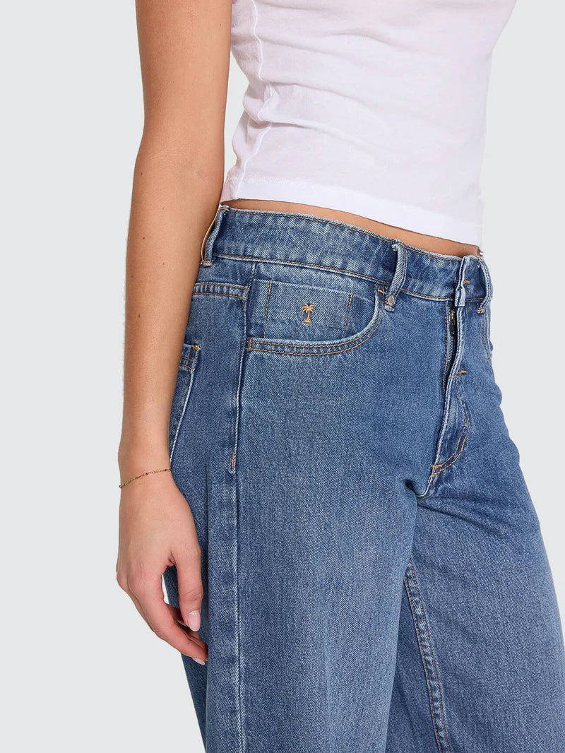 THRILLS - Billie Low Rise Baggy Jean - DARKER DUST BLUE