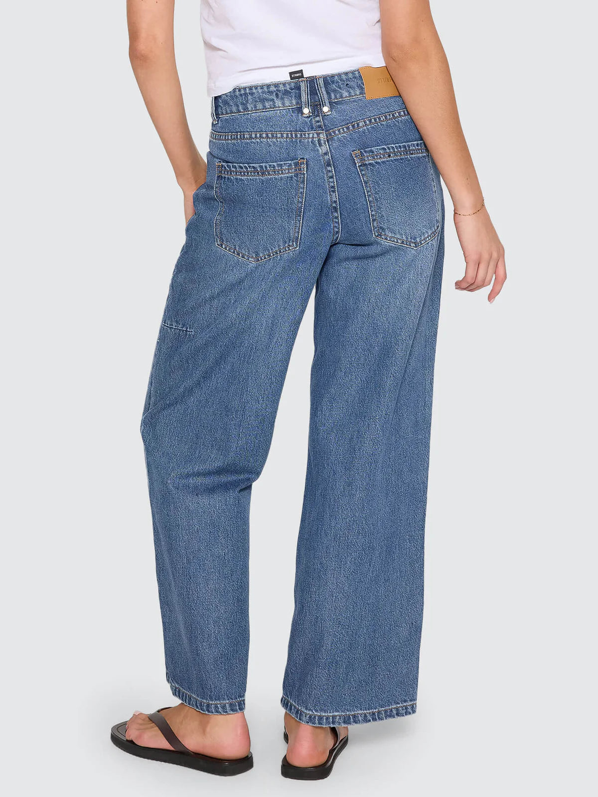 THRILLS - Billie Low Rise Baggy Jean - DARKER DUST BLUE