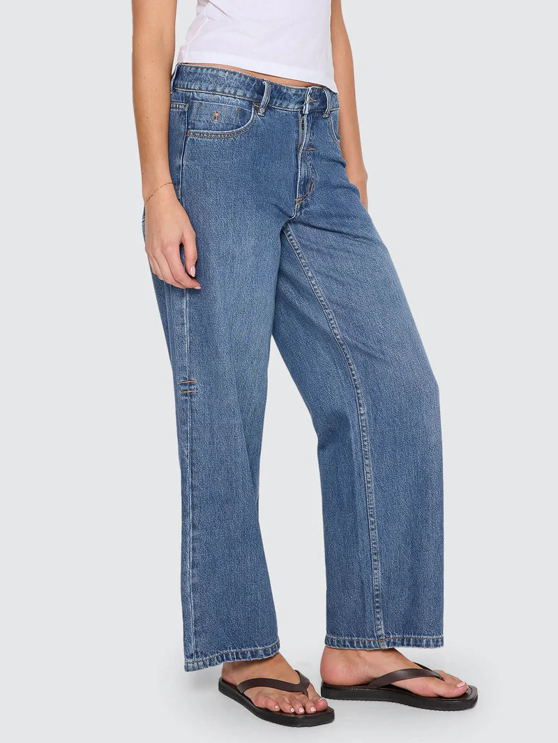 THRILLS - Billie Low Rise Baggy Jean - DARKER DUST BLUE