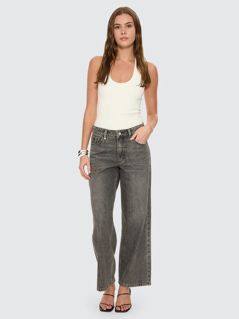 THRILLS - Billie Low Rise Baggy Jean - NIGHTHAWK GREY