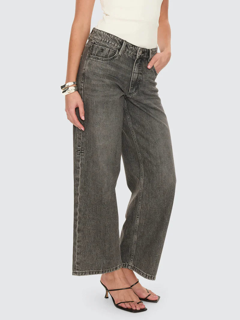 THRILLS - Billie Low Rise Baggy Jean - NIGHTHAWK GREY