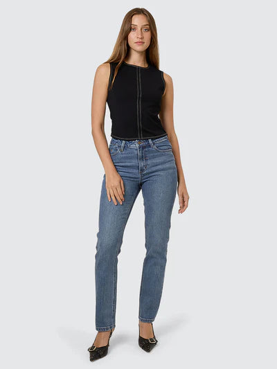 THRILLS - Alicia Low Rise Stretch Bootcut Jean - STONED BLUE