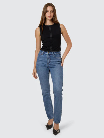 THRILLS - Alicia Low Rise Stretch Bootcut Jean - STONED BLUE