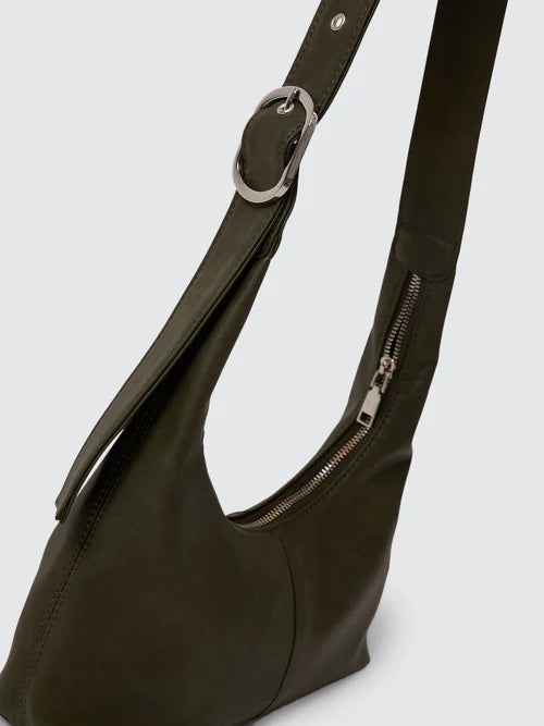 Thrills - Cyrus Buckle Shoulder Bag - Tarmac