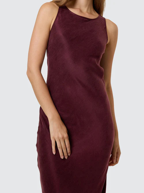 THRILLS - Kathleen Slip Dress - Mahogany