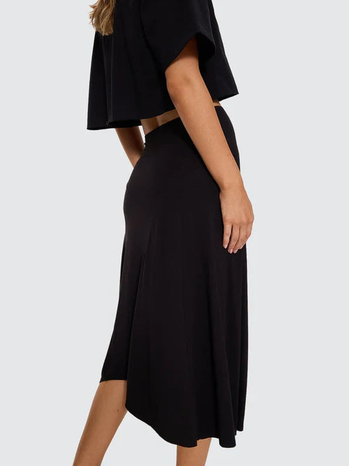THRILLS - Sienna Midi Skirt - BLACK