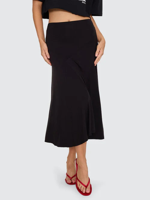 THRILLS - Sienna Midi Skirt - BLACK
