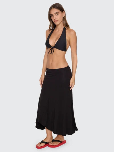 THRILLS - Sienna Midi Skirt - BLACK