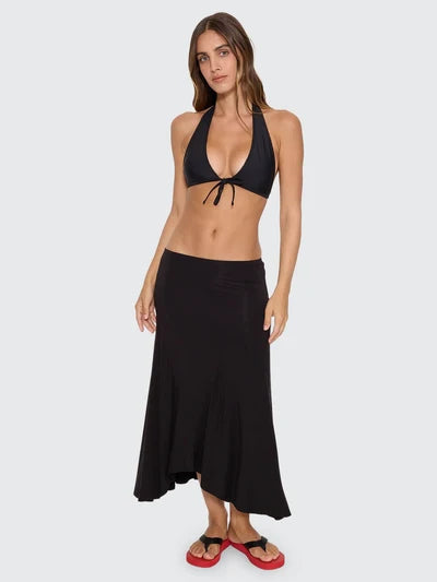 THRILLS - Sienna Midi Skirt - BLACK