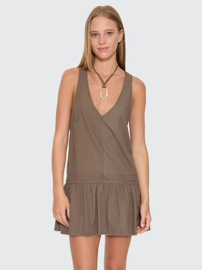 THRILLS - Avery Mini Dress - OLIVE
