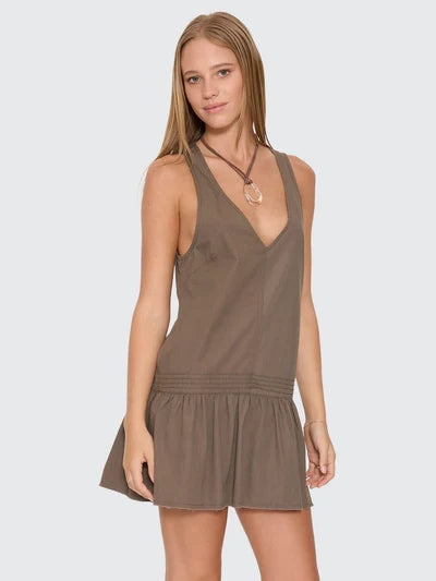 THRILLS - Avery Mini Dress - OLIVE