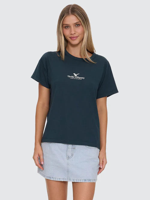 THRILLS - Haven For The Reckless Relaxed Tee - Jasper Green
