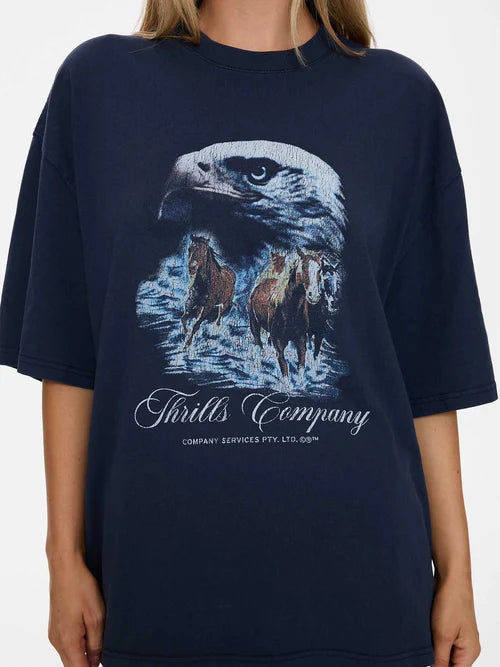 THRILLS - Superior Power Oversized Tee - Total Eclipse