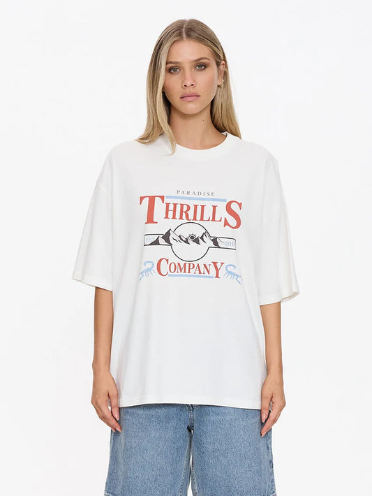THRILLS - Touch The Sky Oversized Tee Dirty White