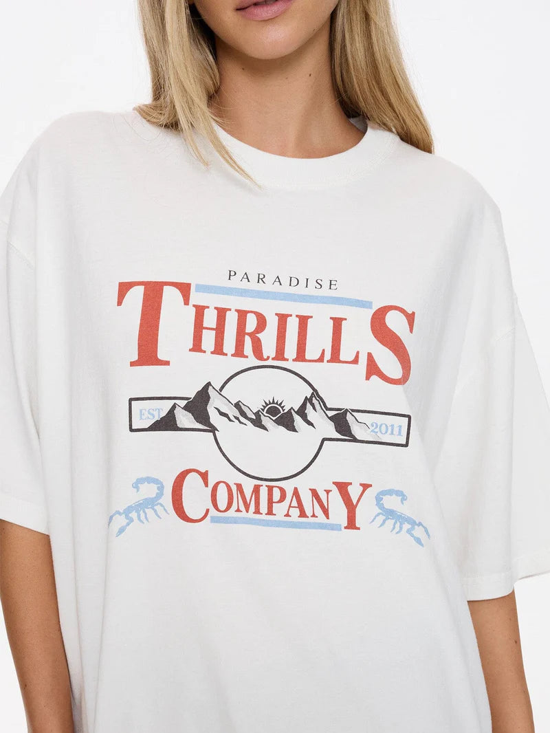 THRILLS - Touch The Sky Oversized Tee Dirty White