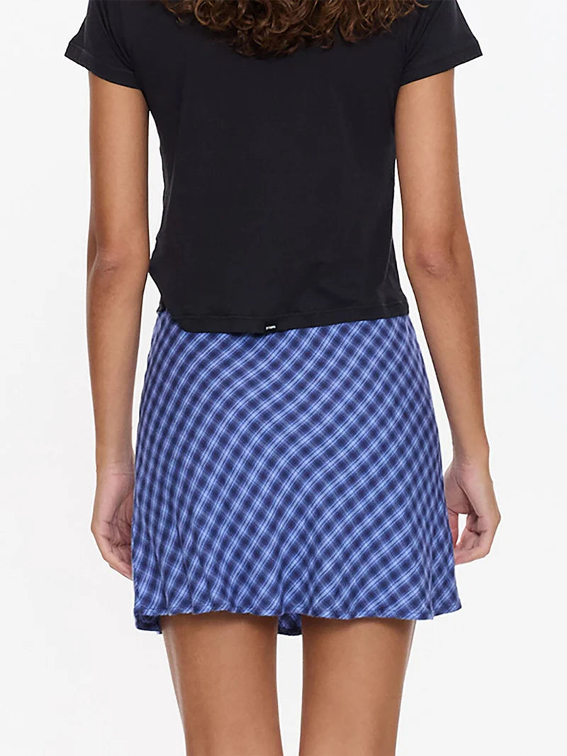 THRILLS - High Speed Check Mini Skirt - Guardian Navy