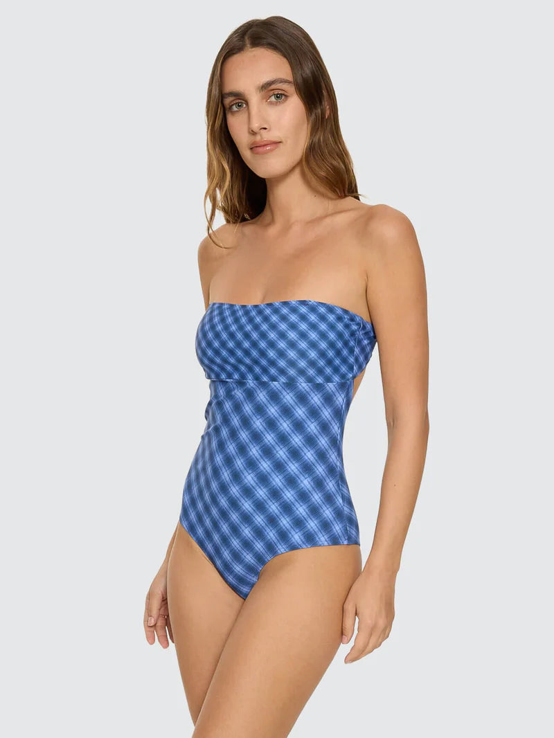 THRILLS - High Speed Check Strapless One Piece