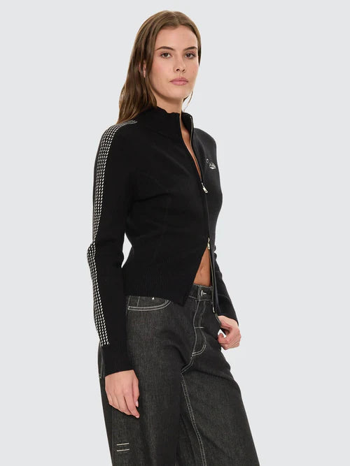 THRILLS - Final Call Zip Knit Sweater - Black