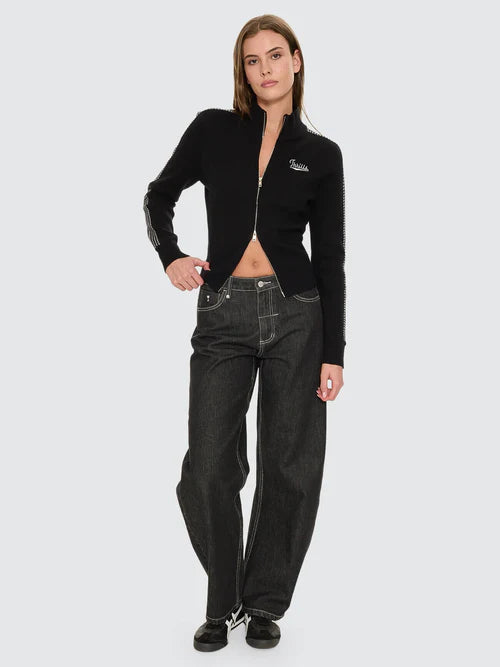 THRILLS - Final Call Zip Knit Sweater - Black