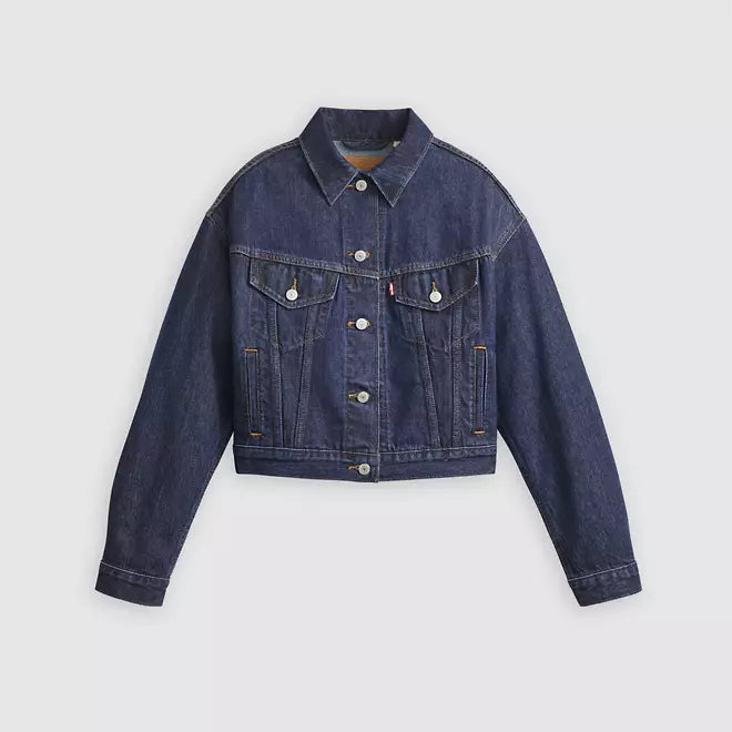 LEVIS - Shrunken 90s Trucker Jacket - Remember Together - Dark Wash