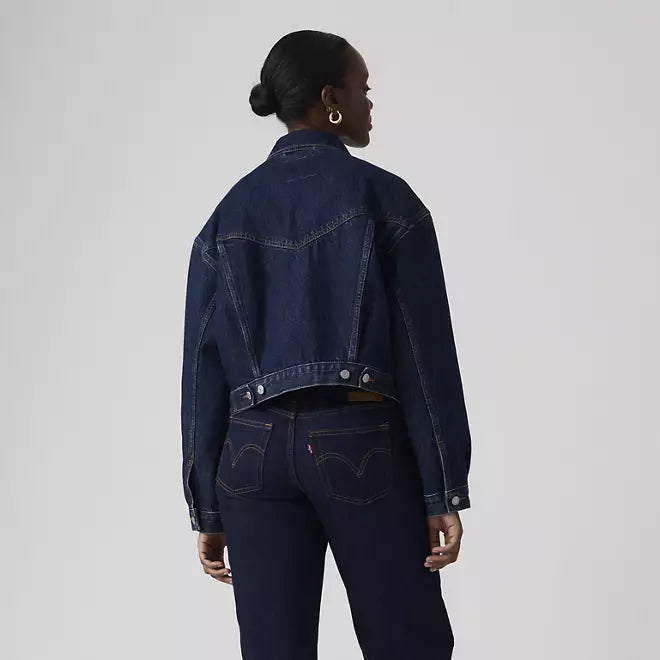 LEVIS - Shrunken 90s Trucker Jacket - Remember Together - Dark Wash