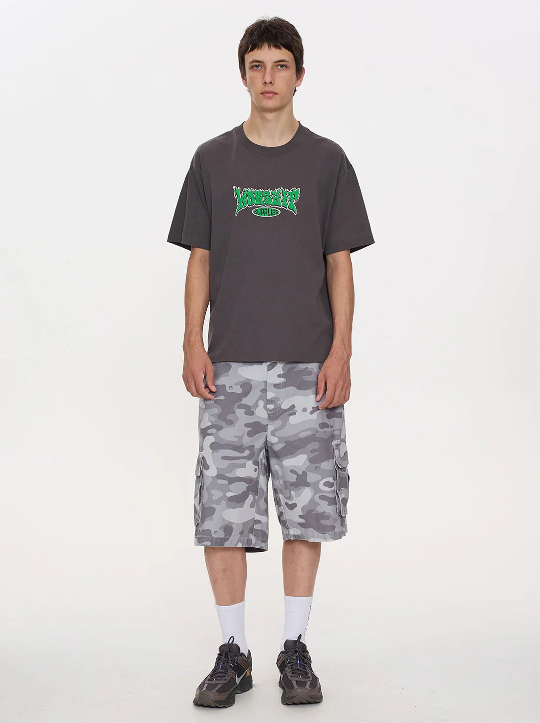 WORSHIP - Whisp Tee - Worn Black