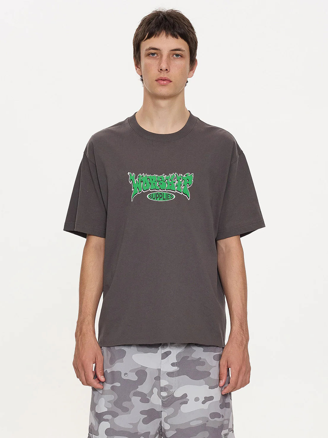 WORSHIP - Whisp Tee - Worn Black