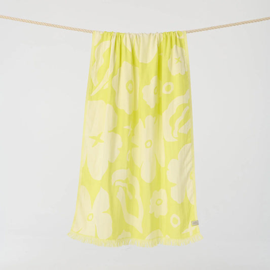 SLOWTIDE - XOXO Driftweave Turkish Towel - Citron | Coco Ho x Slowtide