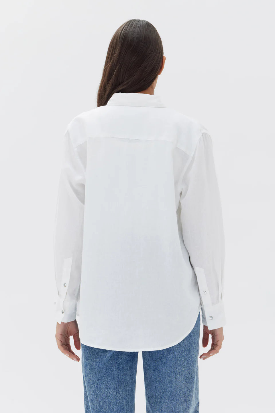 ASSEMBLY LABEL - Xander Long Sleeve  Shirt - WHITE