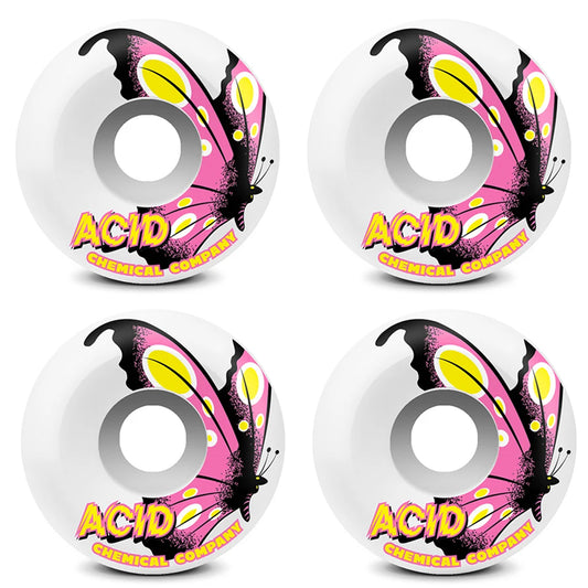 Acid Wheels Type A 52mm (99a) Butterfly White