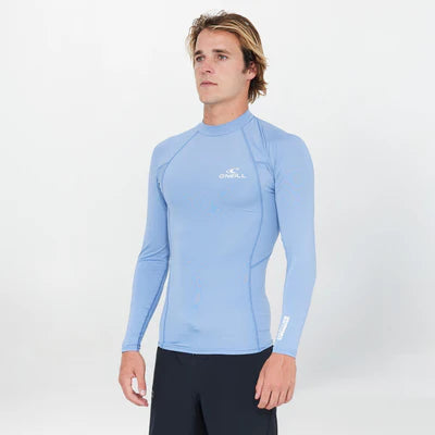 O'NEILL  - Clean & Mean L/S Rash Vest - Faded Denim