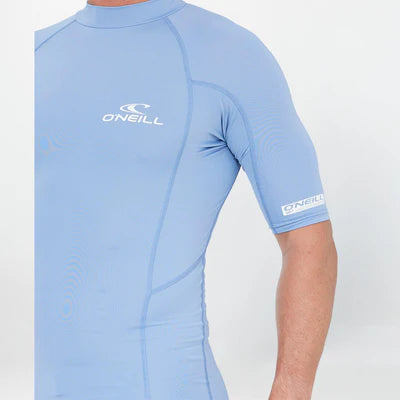 O'NEILL  - Clean & Mean S/S Rash Vest - Faded Denim