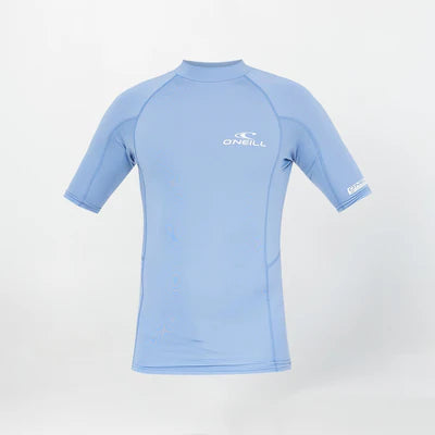 O'NEILL  - Clean & Mean S/S Rash Vest - Faded Denim
