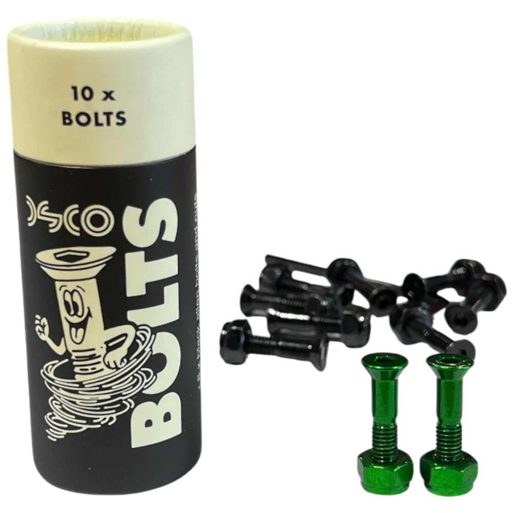 DSCO Bolts Allen 7/8 Inch 8 x Black 2 x Green