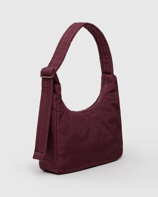 BAGGU - Mini Nylon Shoulder Bag - Mohogany