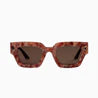 VALLEY EYEWEAR - GHOST - Fire Stone Black Temples w. Gold Metal Trim / Brown Lens