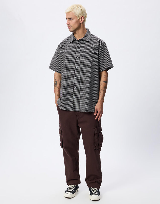 THRILLS - Split Decision Short Sleeve Shirt - BLACK