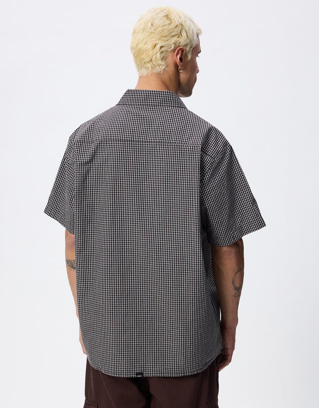 THRILLS - Split Decision Short Sleeve Shirt - BLACK
