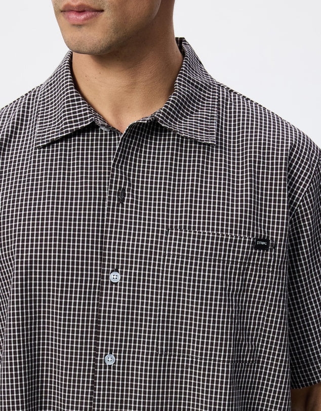 THRILLS - Split Decision Short Sleeve Shirt - BLACK