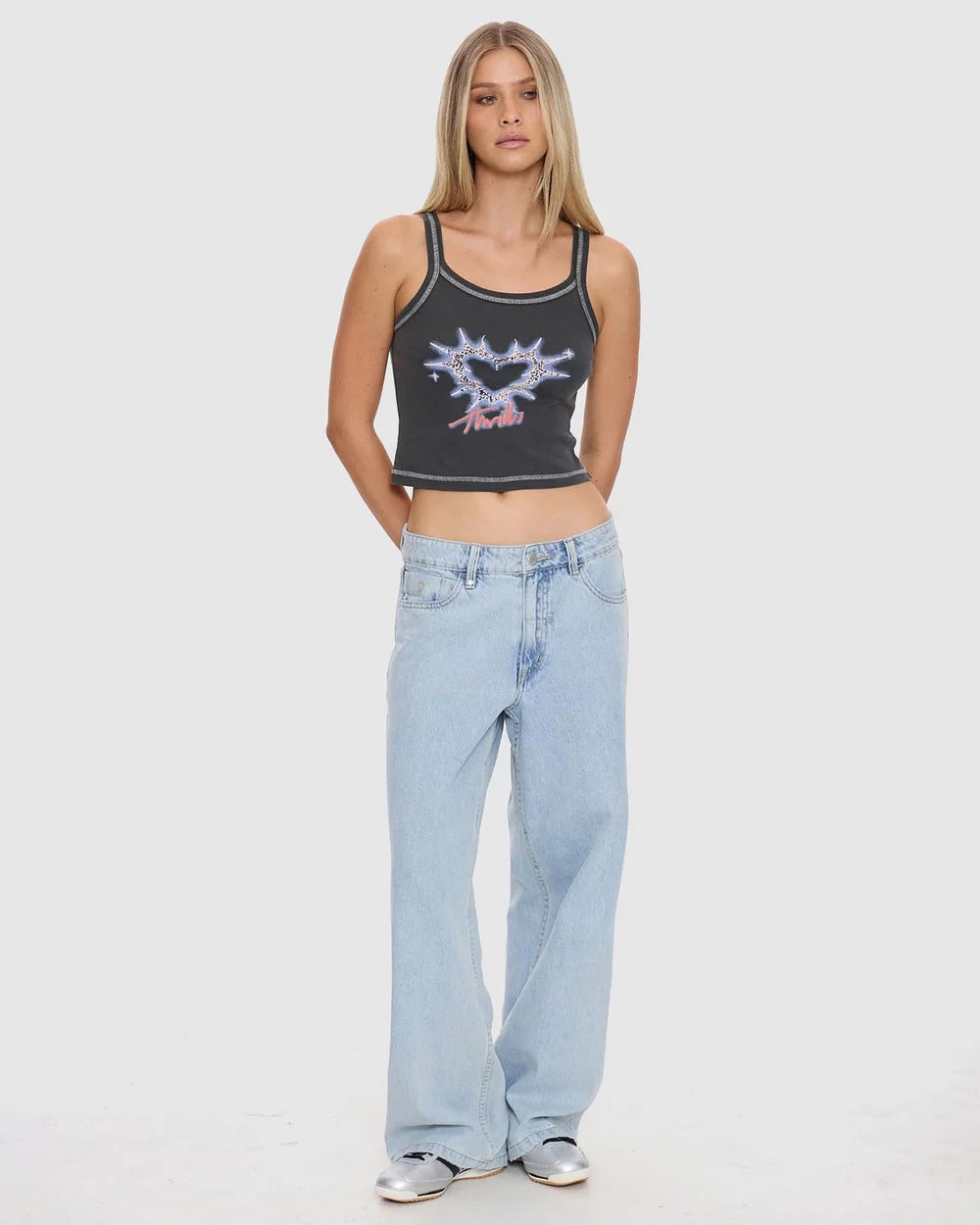 THRILLS - Burning Hearts Base Tank - MERCH BLACK