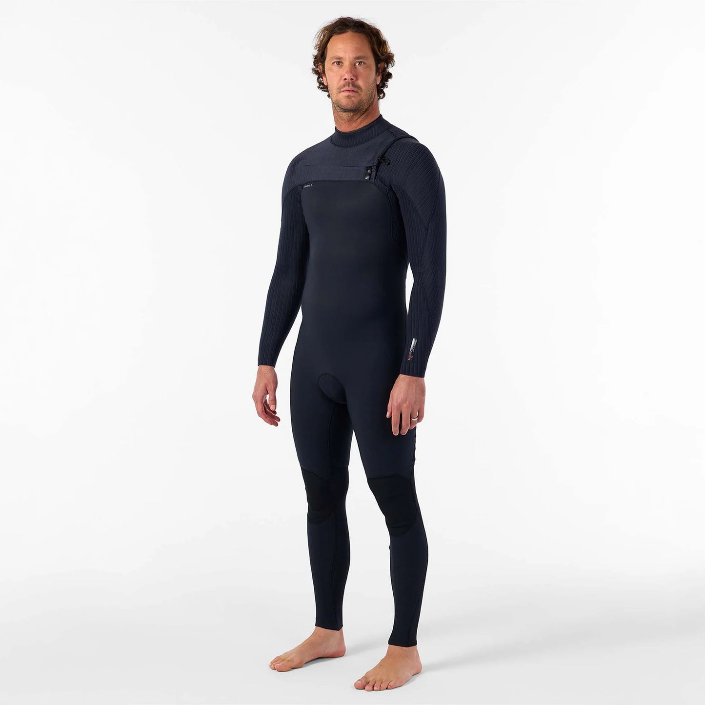 O'NEILL HyperFreak 3/2+ Steamer Chest Zip Wetsuit - Black