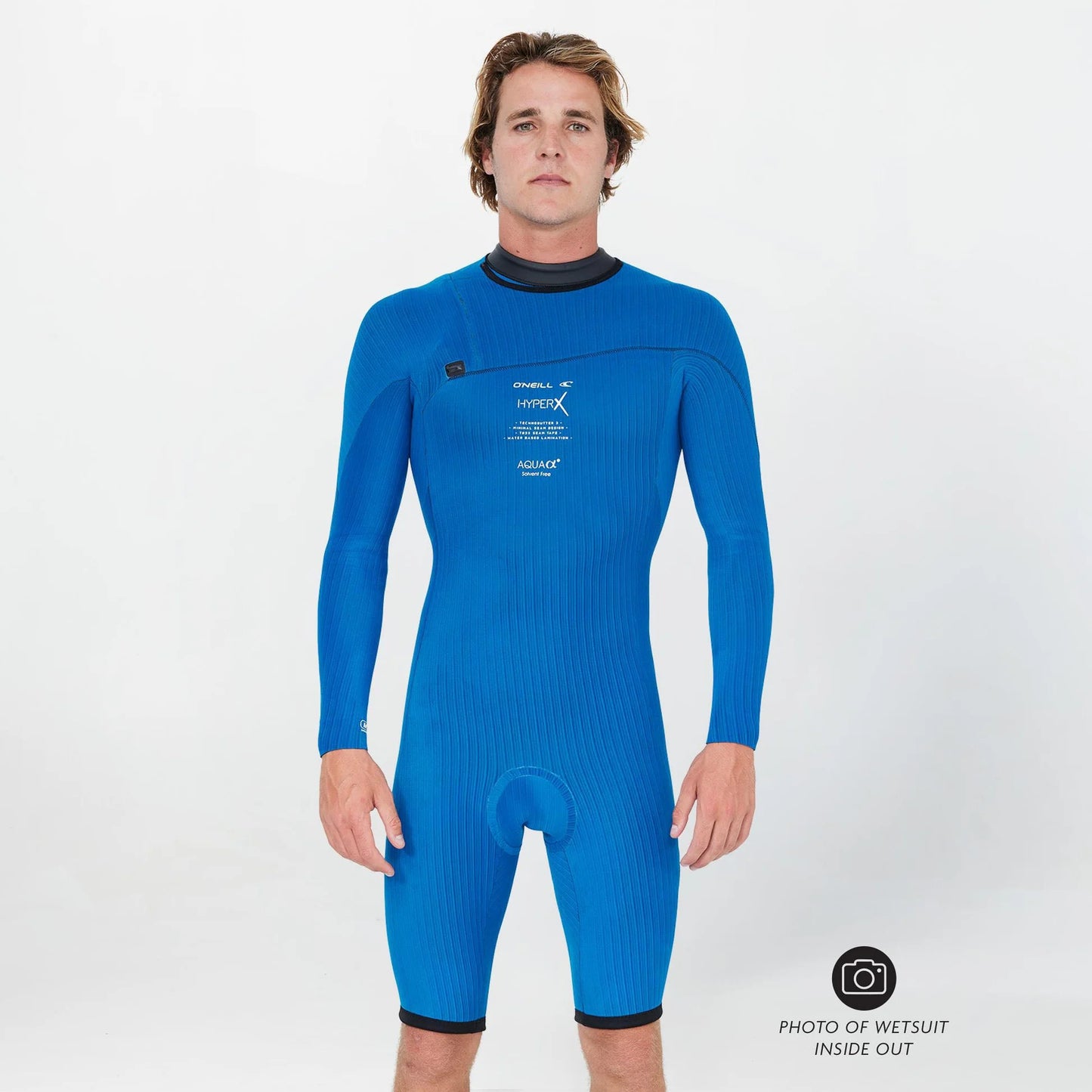 O'NEILL - Men's HyperX 2mm Long Sleeve Zipless Spring Suit - Carbon Blue